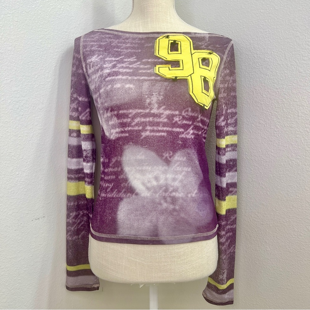 NWT Urban Outfitters 98 Mesh Long Sleeve Tee